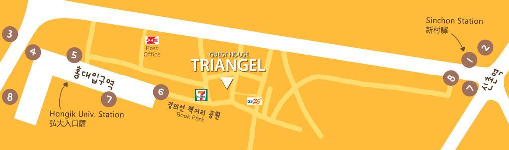 Triangel Guesthouse Seoul Exterior foto